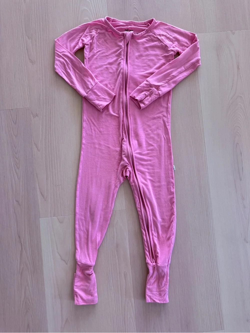Little Sleepies Bamboo Pink Zippered Footie One-Piece